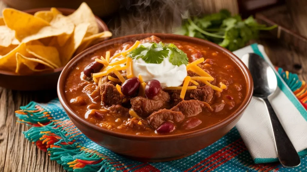 Shaved Beef Chili