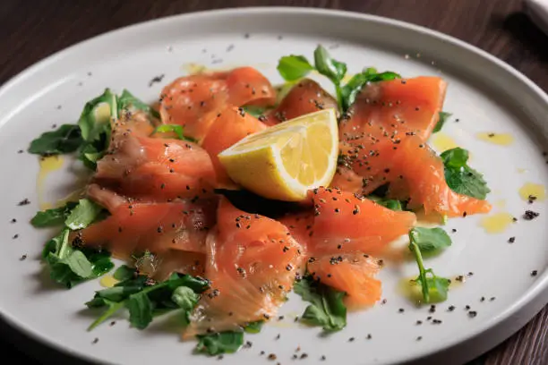 Lemon on Smoked Salmon